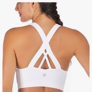 White Sports Bra by Running Girl